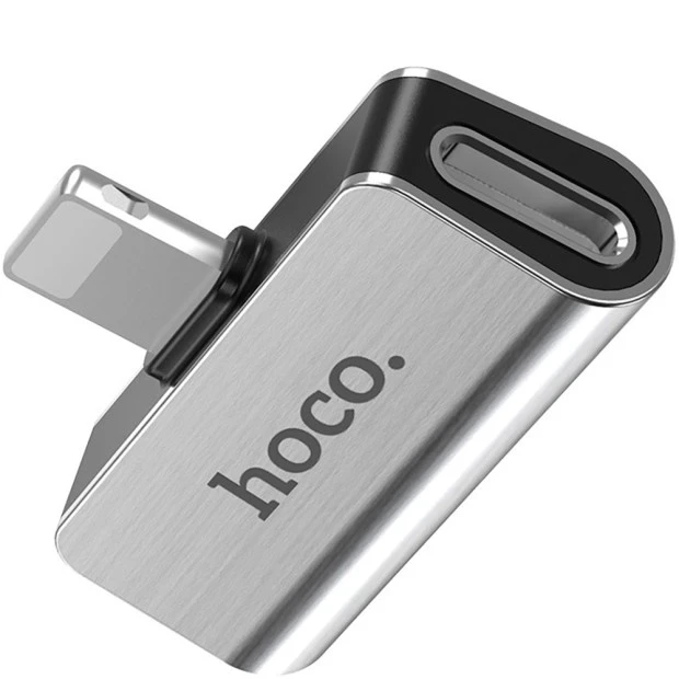 Adapter Hoco LS24 Lightning 2 in 1 (charging + headphones) (Discounted) (Category 1)